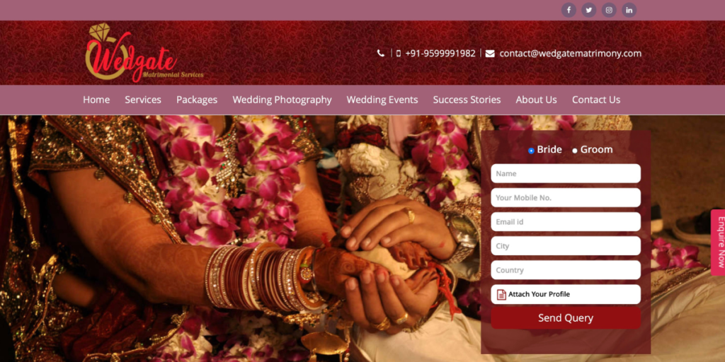 wedgate matrimonial services